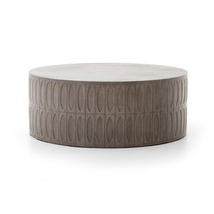Colorado Drum Coffee Table - Grey Concrete - #shop_name Outdoor Tables & Storage