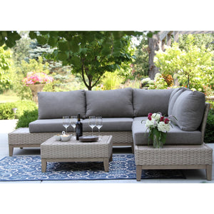 
                
                    Load image into Gallery viewer, Contemporary Outdoor 4-Piece Sectional Set - #shop_name Outdoor Sectional
                
            