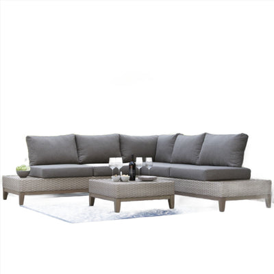 Contemporary Outdoor 4-Piece Sectional Set