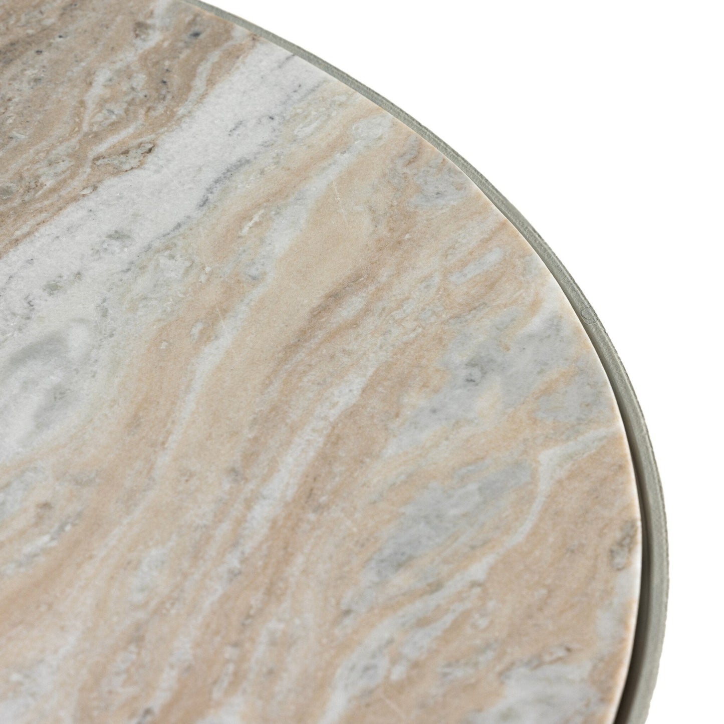 Corbett Coffee Table - Creamy Taupe Marble - #shop_name Coffee Tables