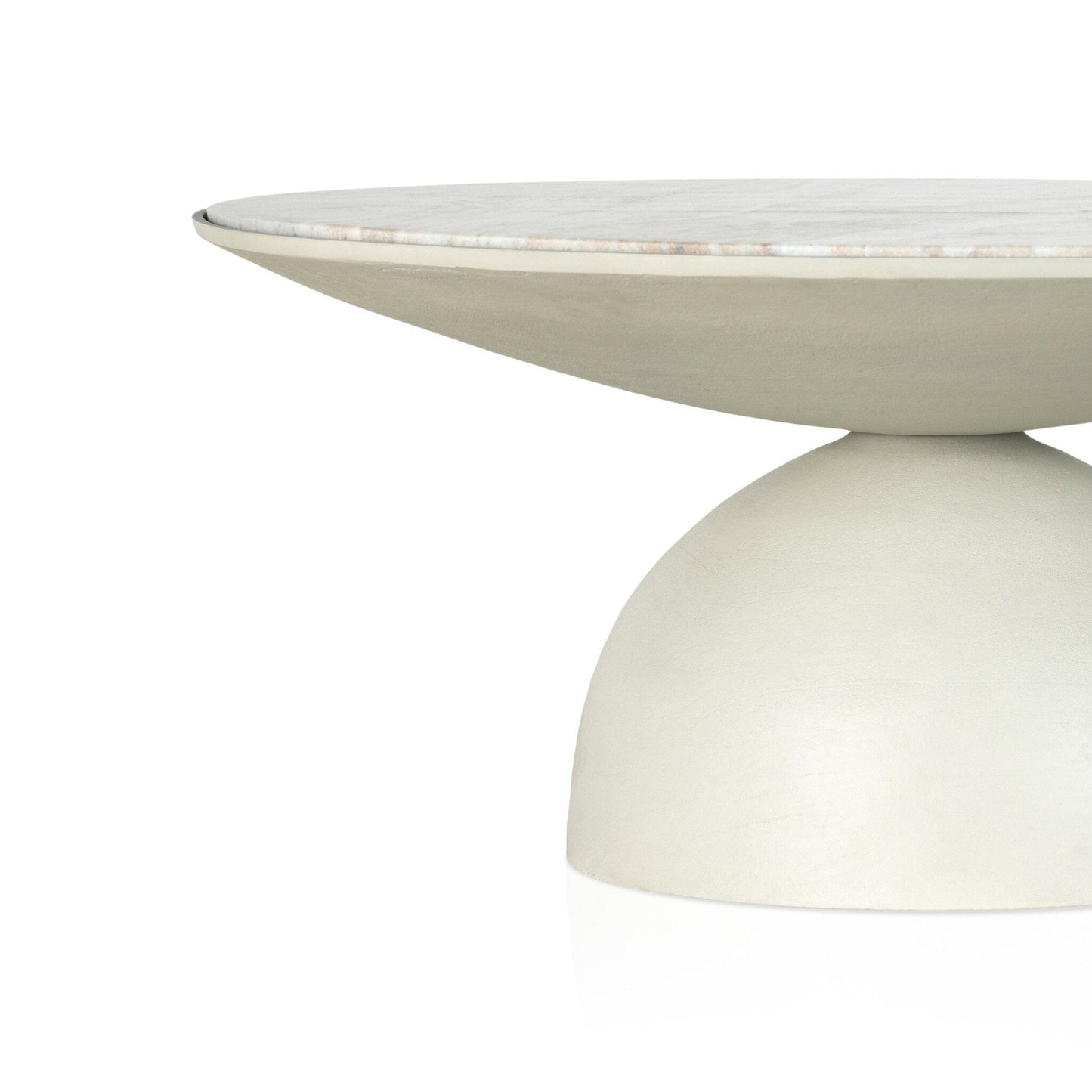 Corbett Coffee Table - Creamy Taupe Marble - #shop_name Coffee Tables