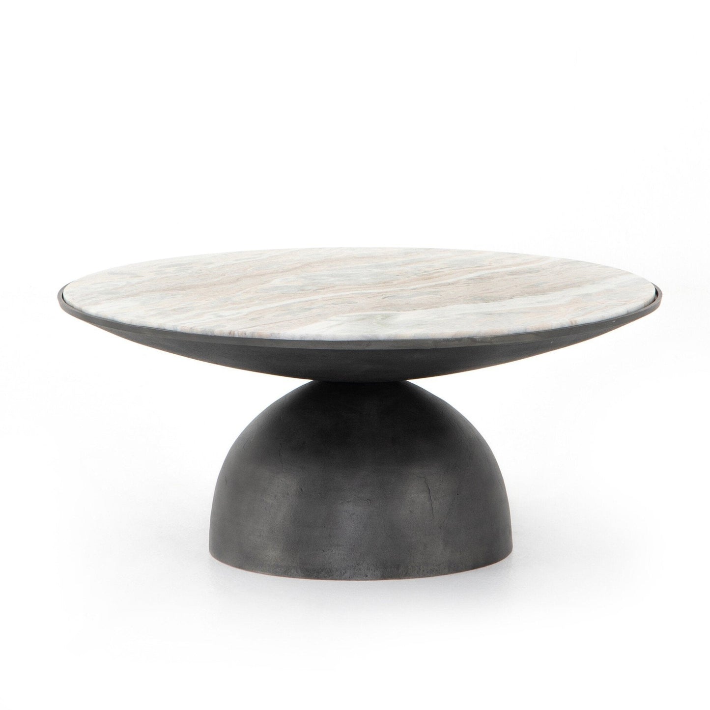 Corbett Coffee Table - Creamy Taupe Marble - #shop_name Coffee Tables