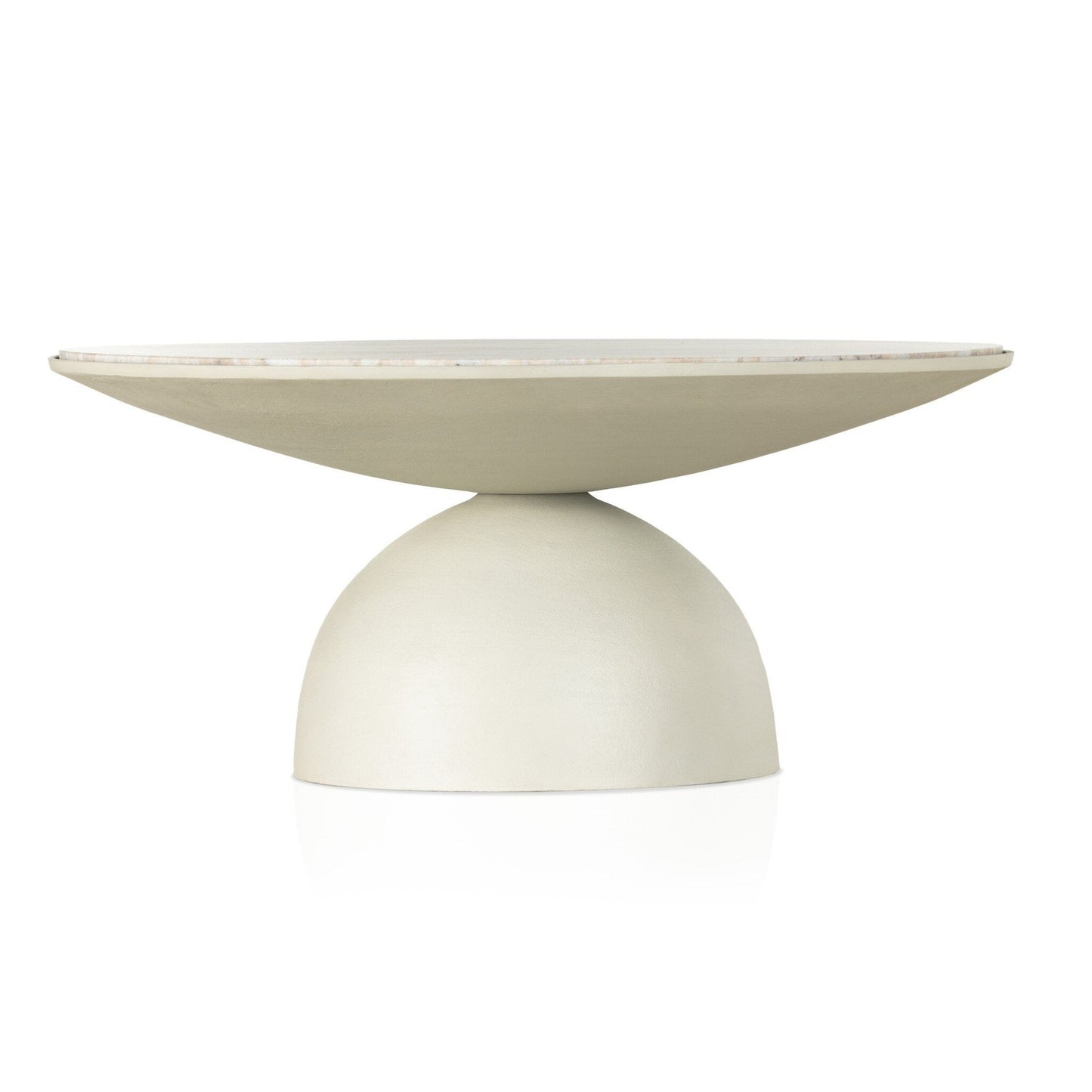 Corbett Coffee Table - Creamy Taupe Marble - #shop_name Coffee Tables