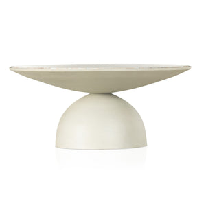 Corbett Coffee Table - Creamy Taupe Marble - #shop_name Coffee Tables