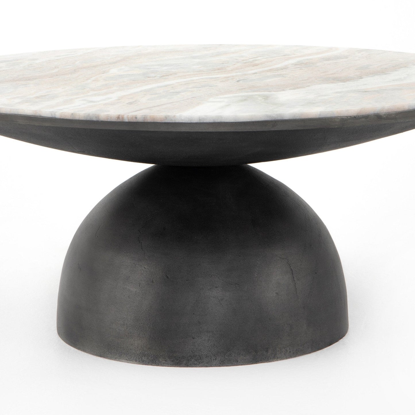 Corbett Coffee Table - Creamy Taupe Marble - #shop_name Coffee Tables