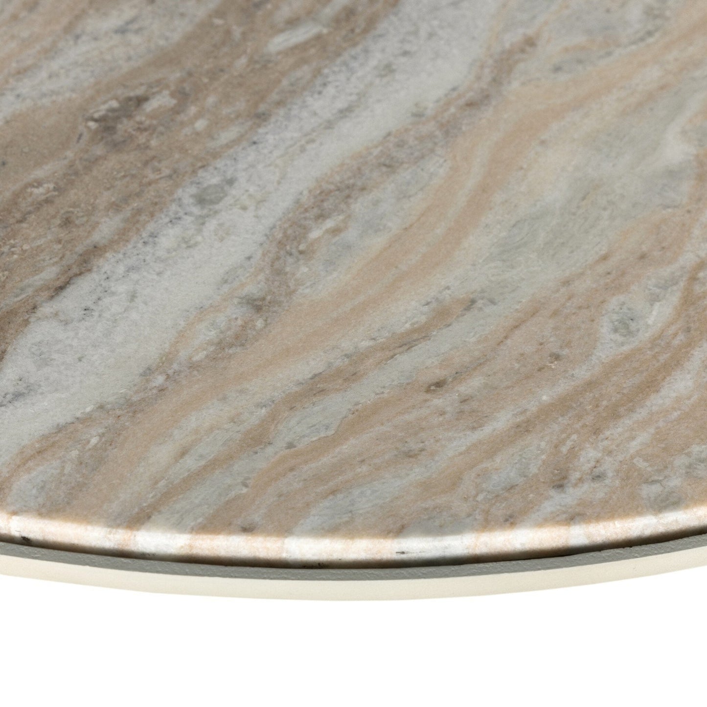 Corbett Coffee Table - Creamy Taupe Marble - #shop_name Coffee Tables