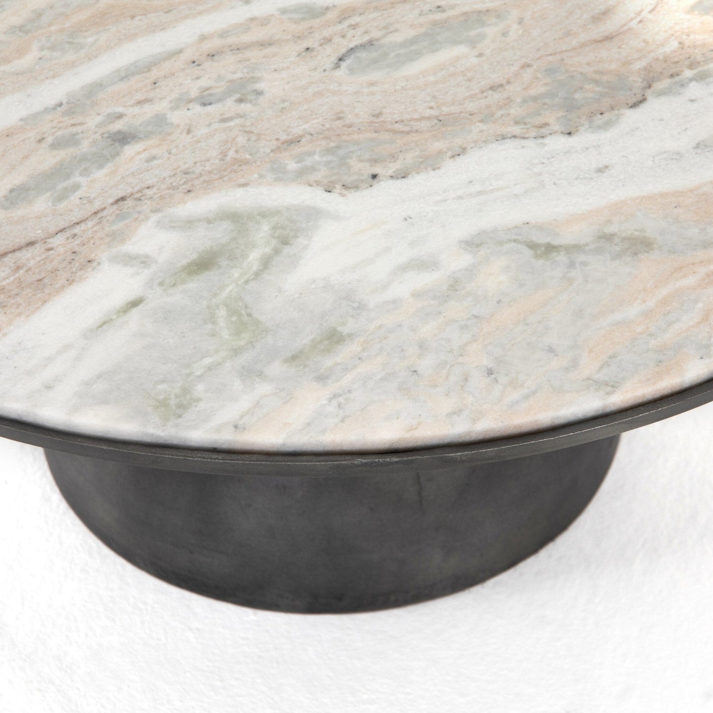 Corbett Coffee Table - Creamy Taupe Marble - #shop_name Coffee Tables