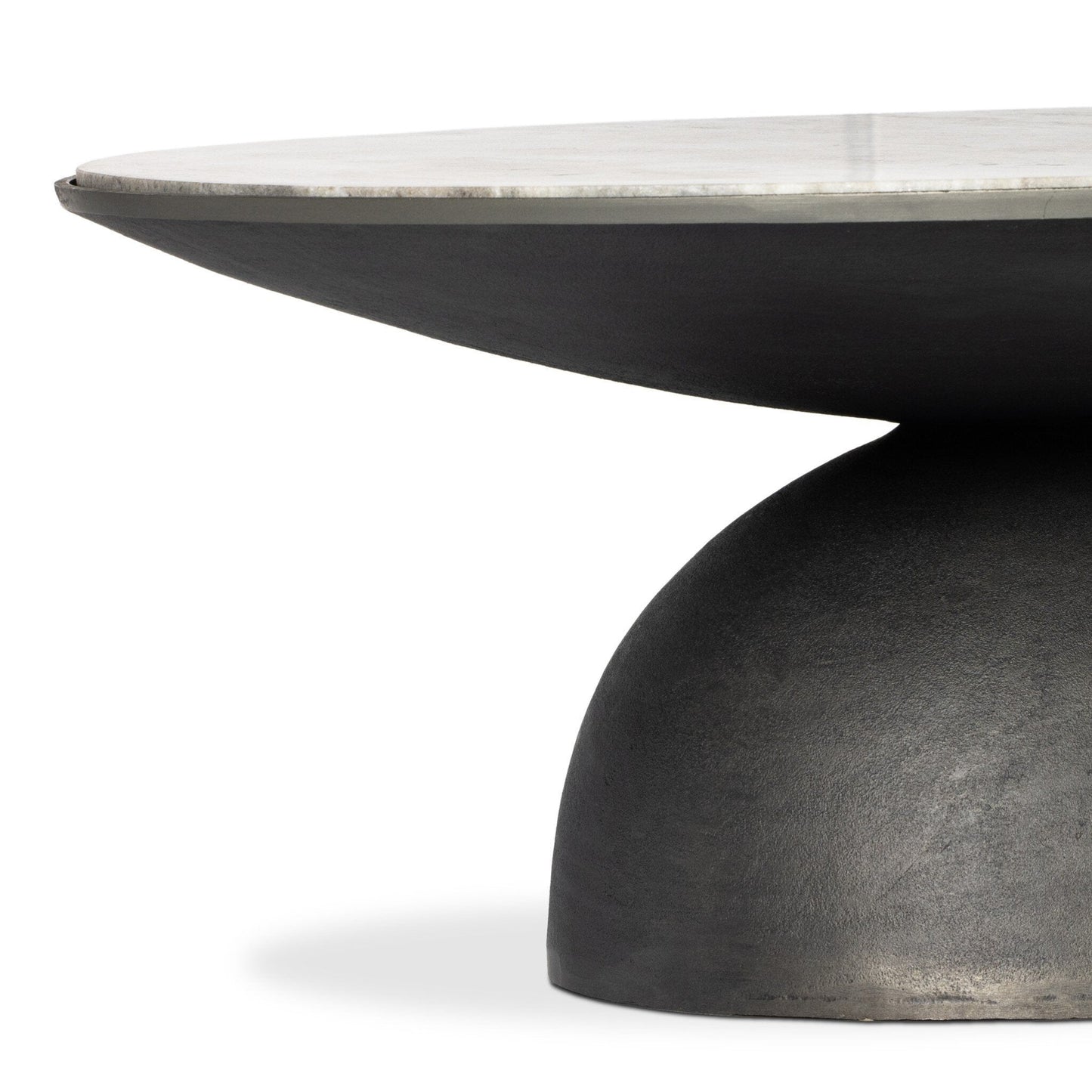 Corbett Coffee Table - River Grey Marble Solid - #shop_name Coffee Tables