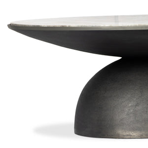Corbett Coffee Table - River Grey Marble Solid - #shop_name Coffee Tables