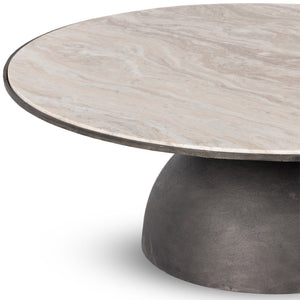 
                
                    Load image into Gallery viewer, Corbett Large Coffee Table - Creamy Taupe Marble - #shop_name Coffee Tables
                
            