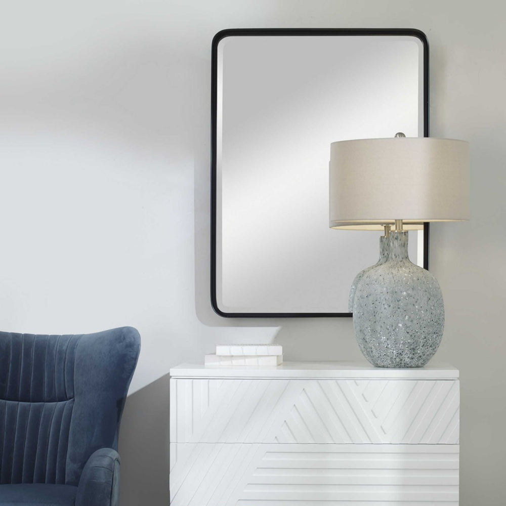 
                      
                        Crofton Large Black Mirror - #shop_name Mirror
                      
                    
