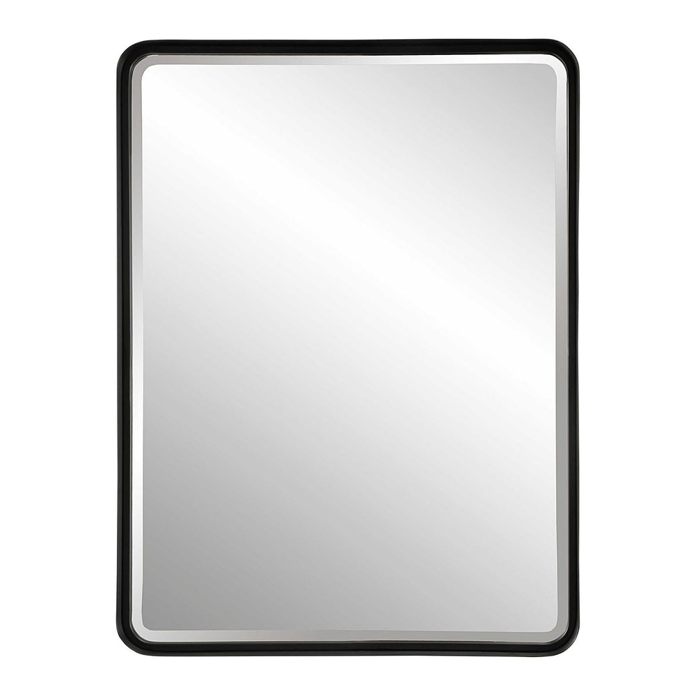 Crofton Large Black Mirror - #shop_name Mirror