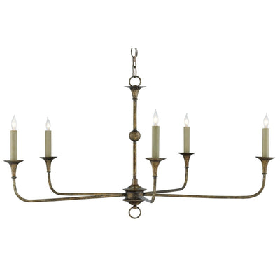 Currey & Company Nottaway Bronze Small Chandelier