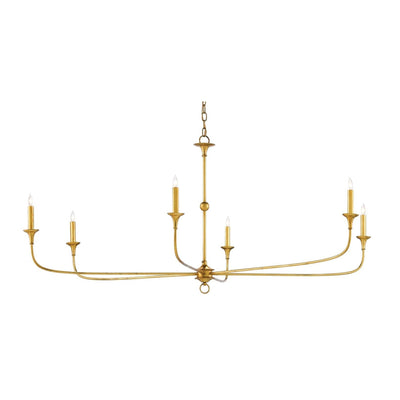 Currey & Company Nottaway Gold Large Chandelier