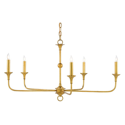 Currey & Company Nottaway Gold Small Chandelier