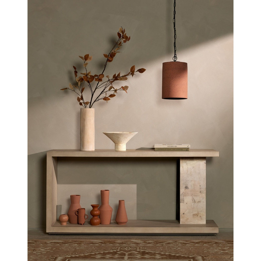 
                      
                        Darian Console Table - White Mahogany - #shop_name Console Tables
                      
                    