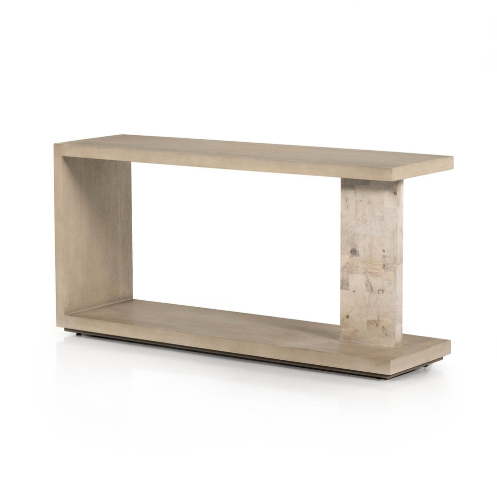 
                      
                        Darian Console Table - White Mahogany - #shop_name Console Tables
                      
                    