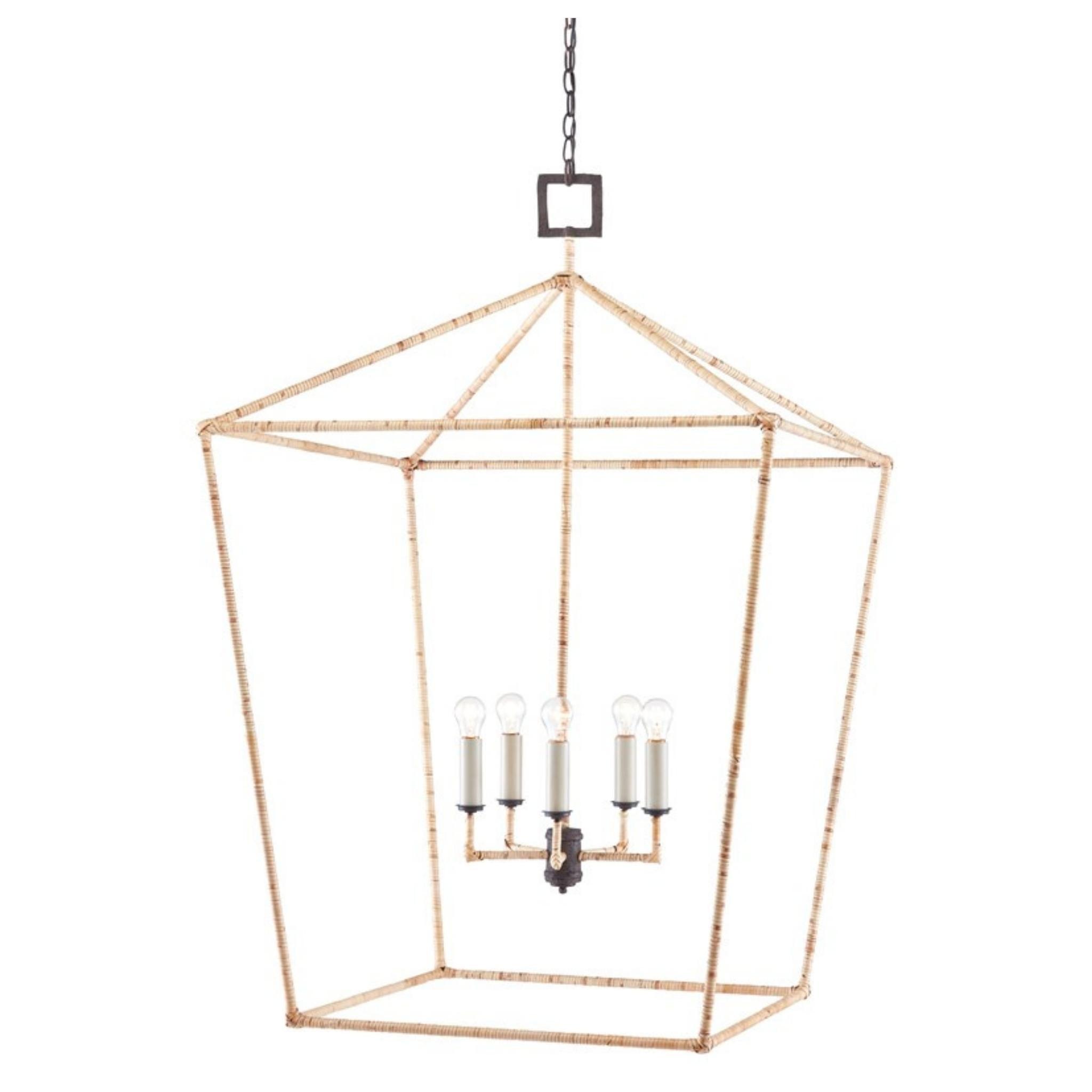Denison Rattan Grande Lantern