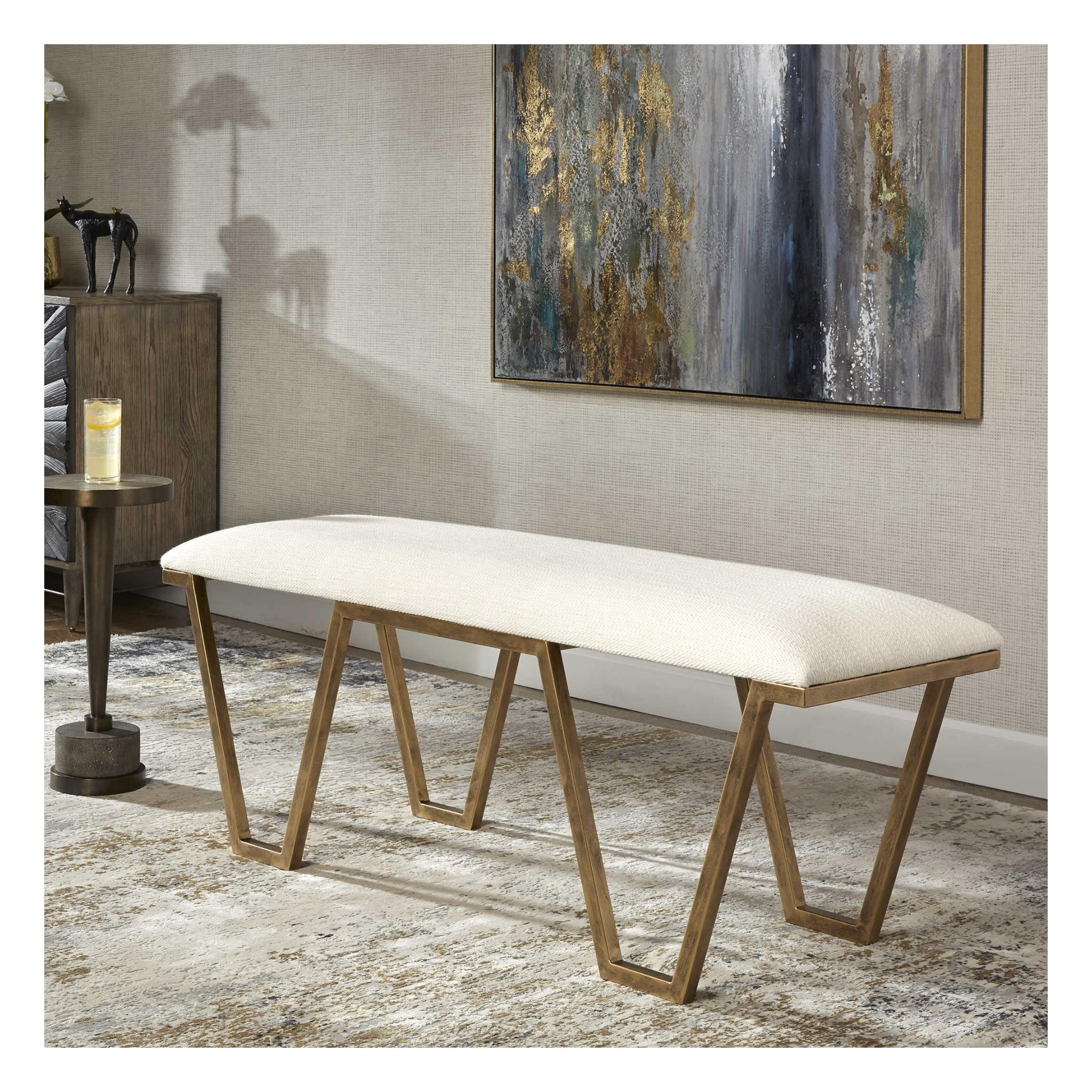 Uttermost Farrah Bench - Thumbnail 4