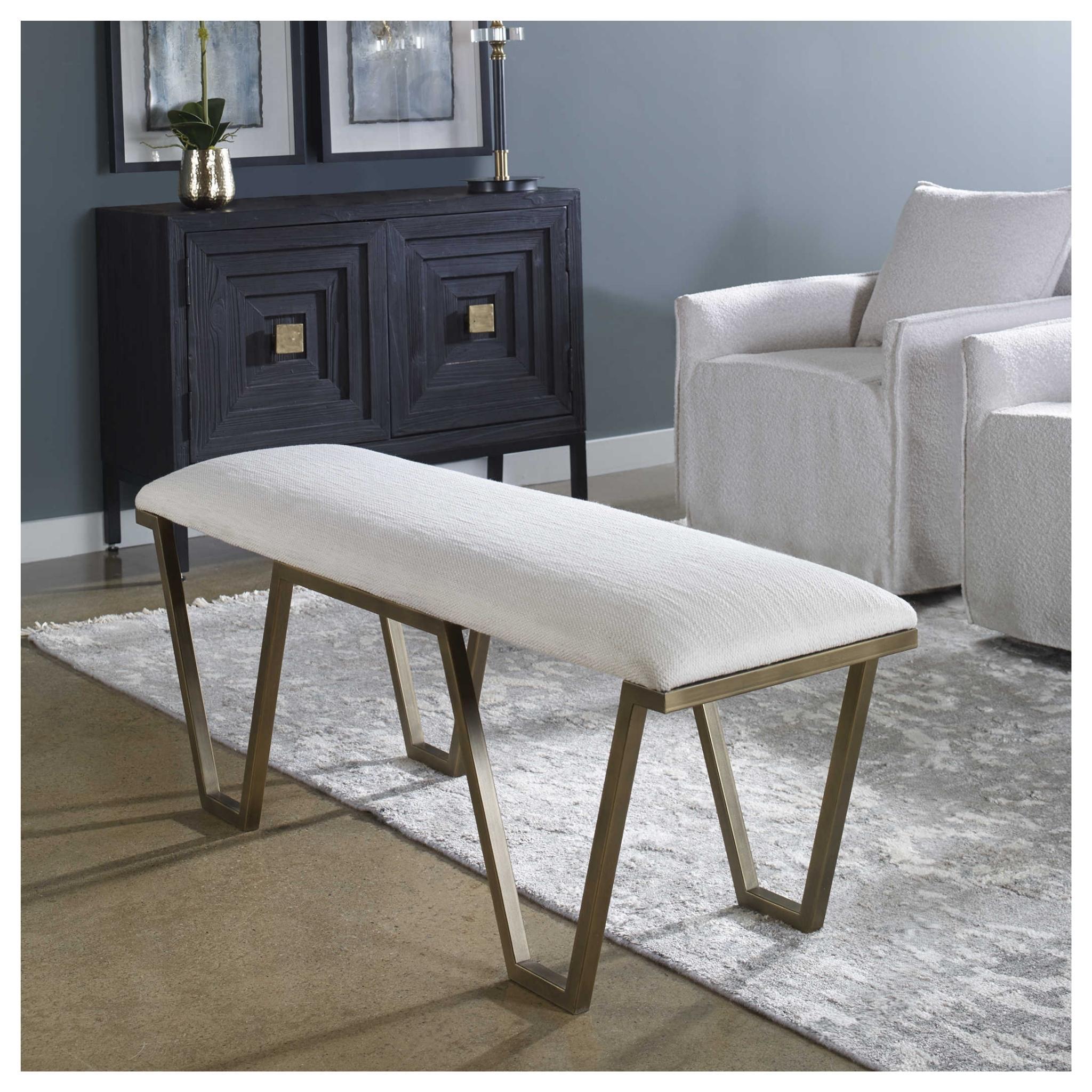 Uttermost Farrah Bench - Thumbnail 5