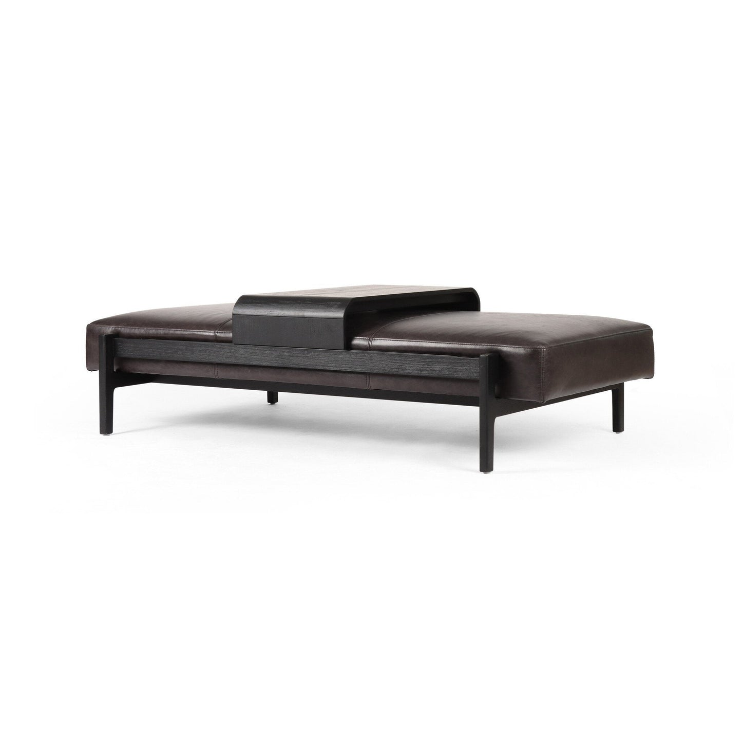 Fawkes Rectangle Ottoman - Sonoma Black - #shop_name Ottomans & Stools