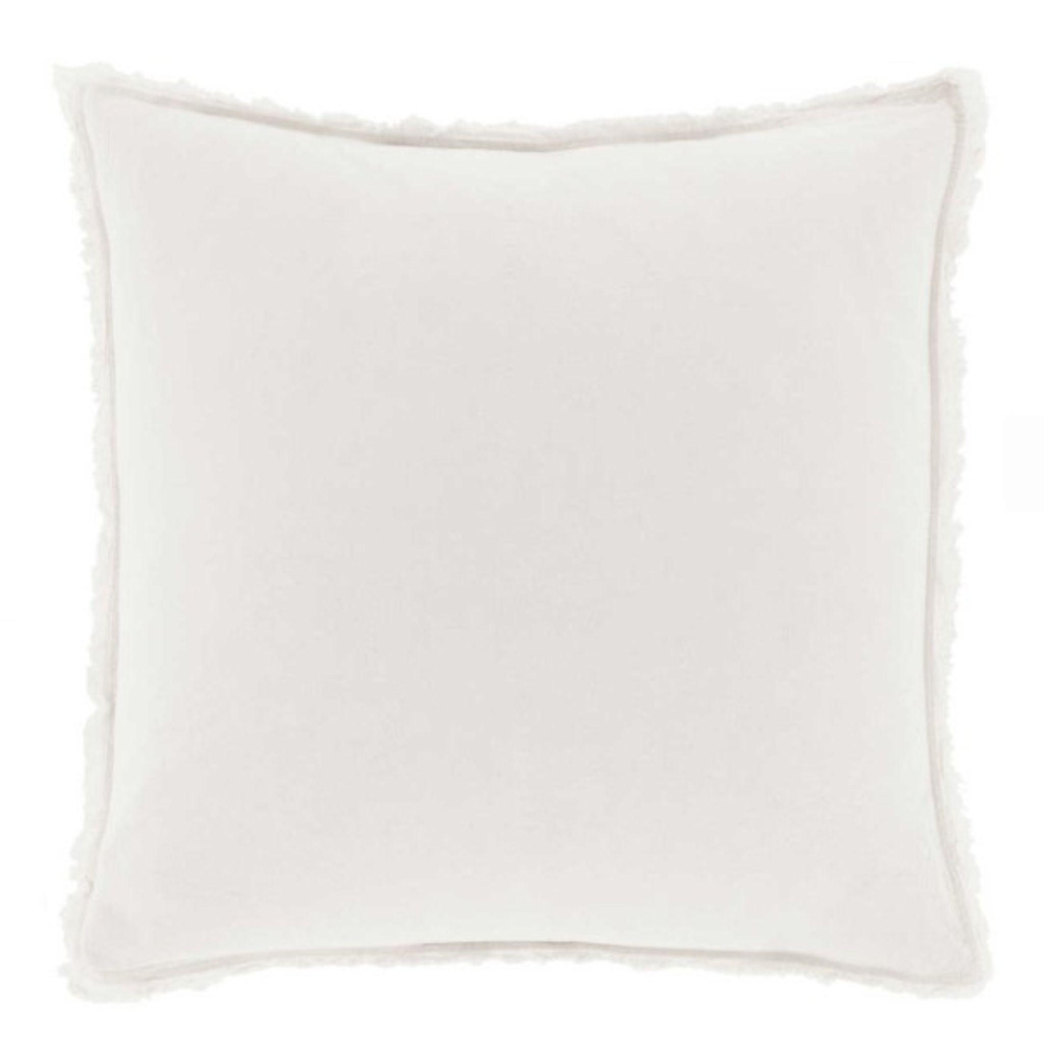 Faye Linen Dove White Sham - Thumbnail 2