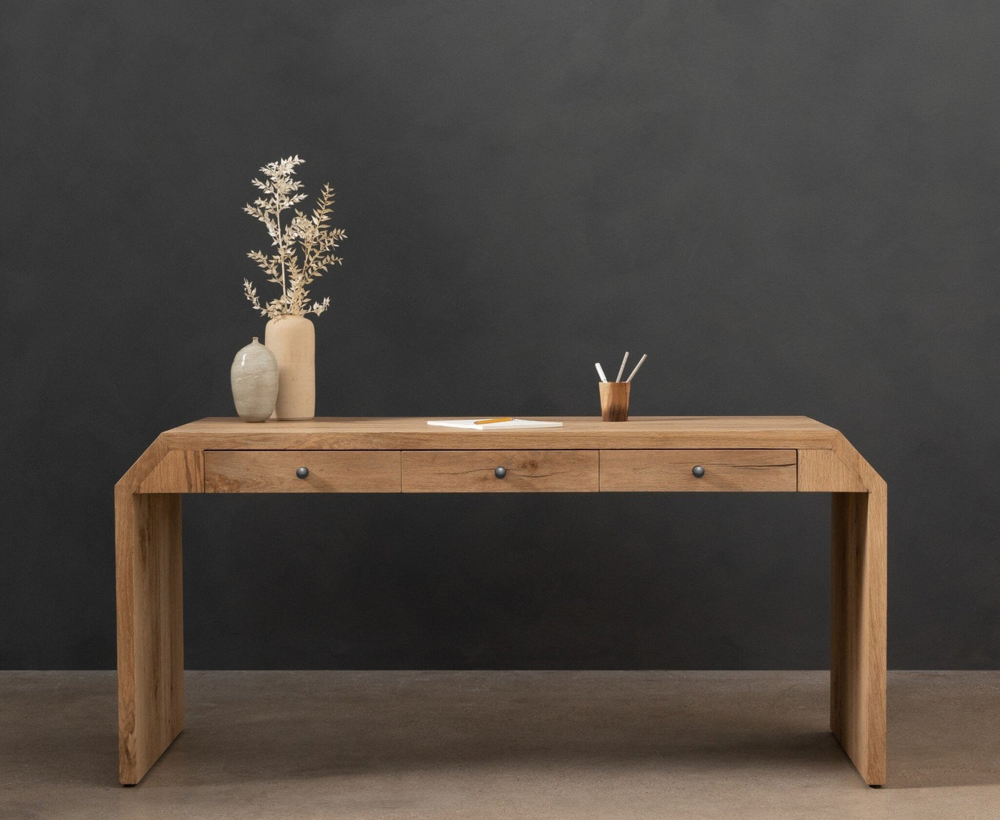 Frasier Desk - Natural Oak - #shop_name Desks