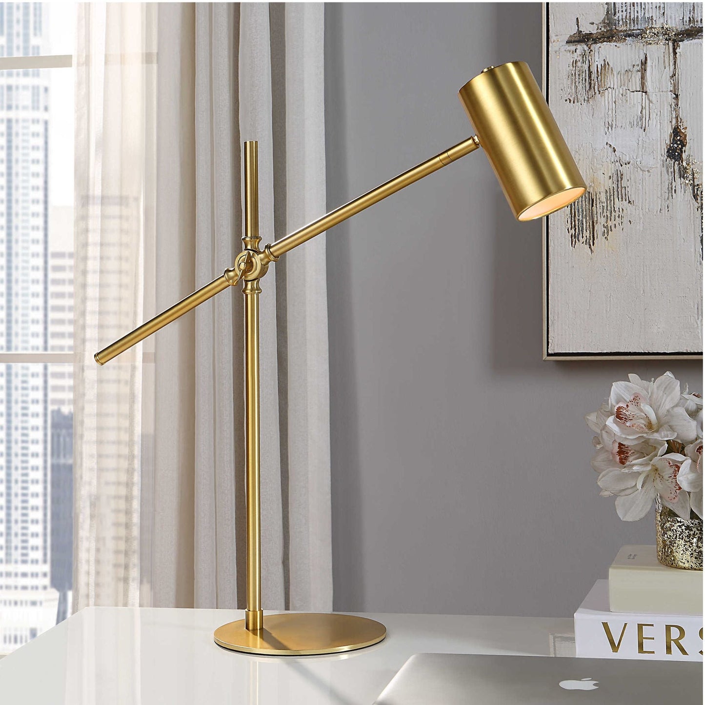 Gold Desk Lamp - #shop_name Table Lamps