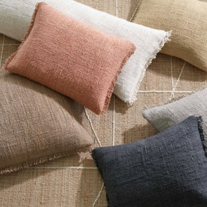 Griffin Linen Ivory Decorative Pillow - #shop_name Pillows
