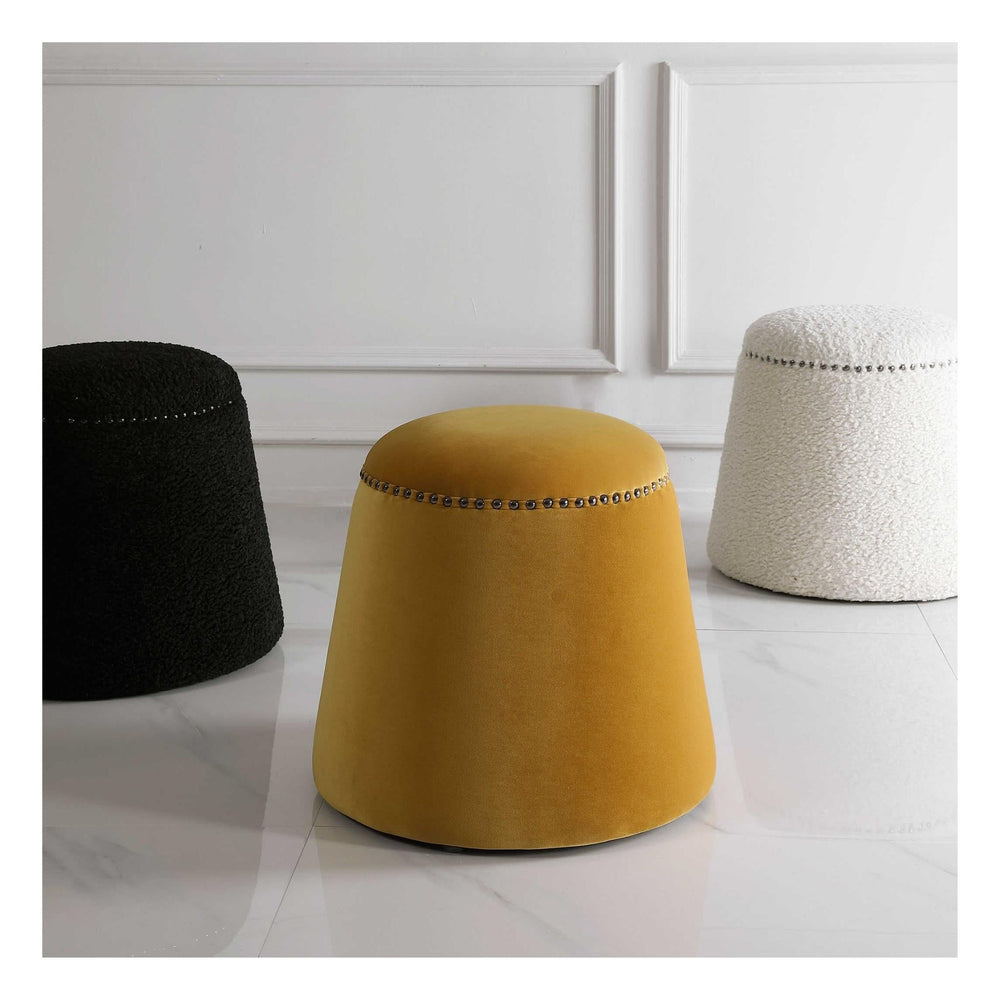
                      
                        Gumdrop Ottoman, Mustard - #shop_name Ottomans
                      
                    
