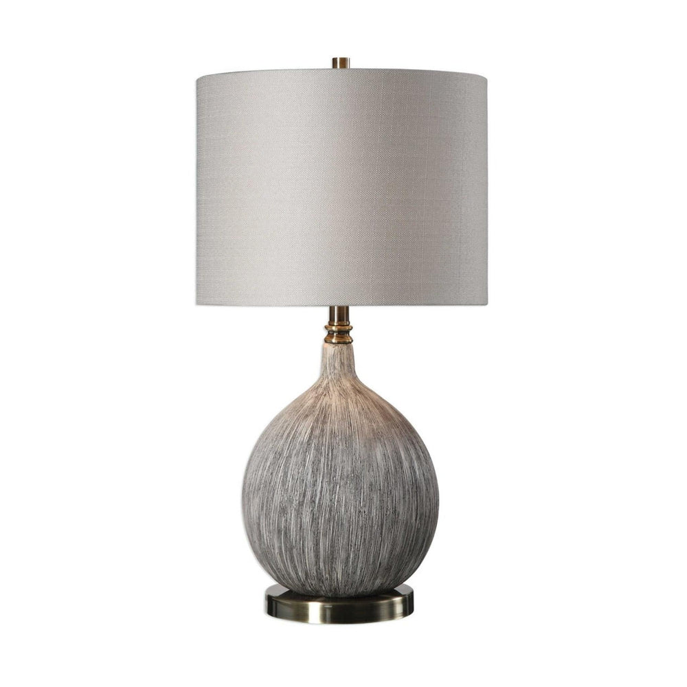Hedera Old Ivory and Aged Black Ceramic Table Lamp - #shop_name Table Lamps