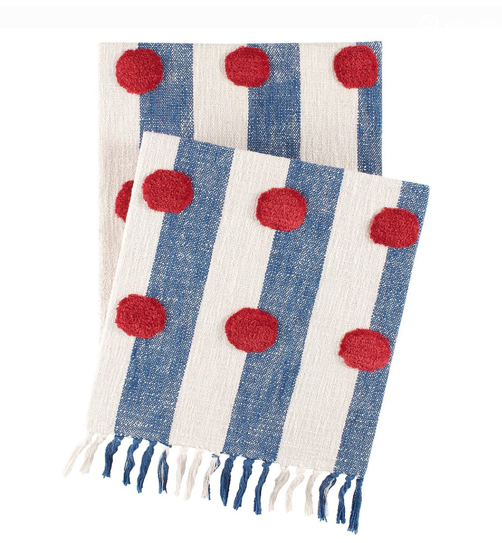 Helmsman Dot Blue Throw - #shop_name Throws