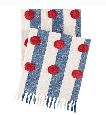 Helmsman Dot Blue Throw