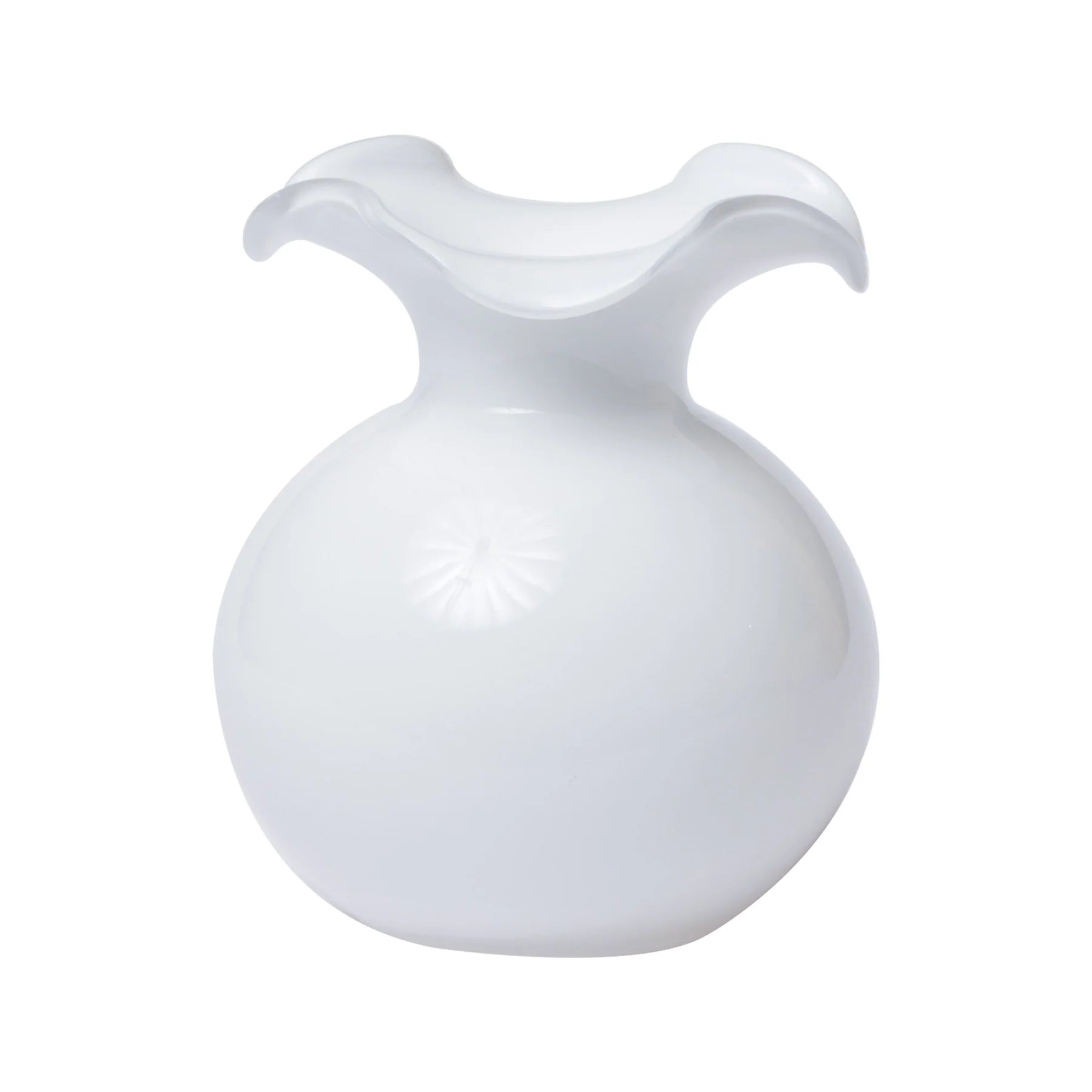 VIETRI Hibiscus Glass White Bud Vase - Thumbnail 2