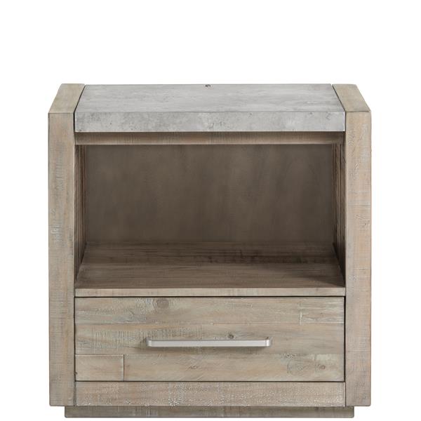 
                
                    Load image into Gallery viewer, Intrigue One Drawer Nightstand - #shop_name Nightstand
                
            