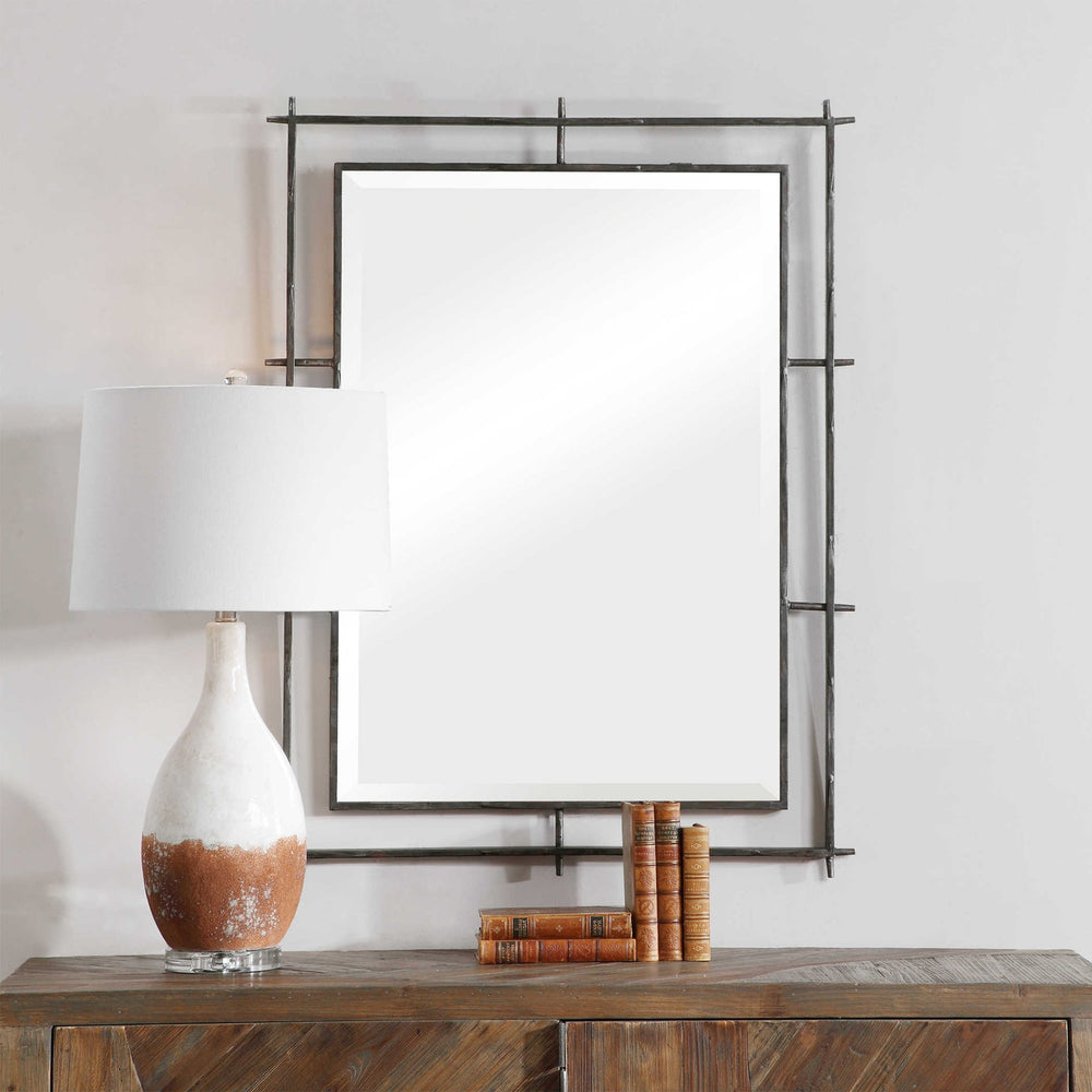 
                
                    Load image into Gallery viewer, Ironworks Mirror - #shop_name Mirror
                
            