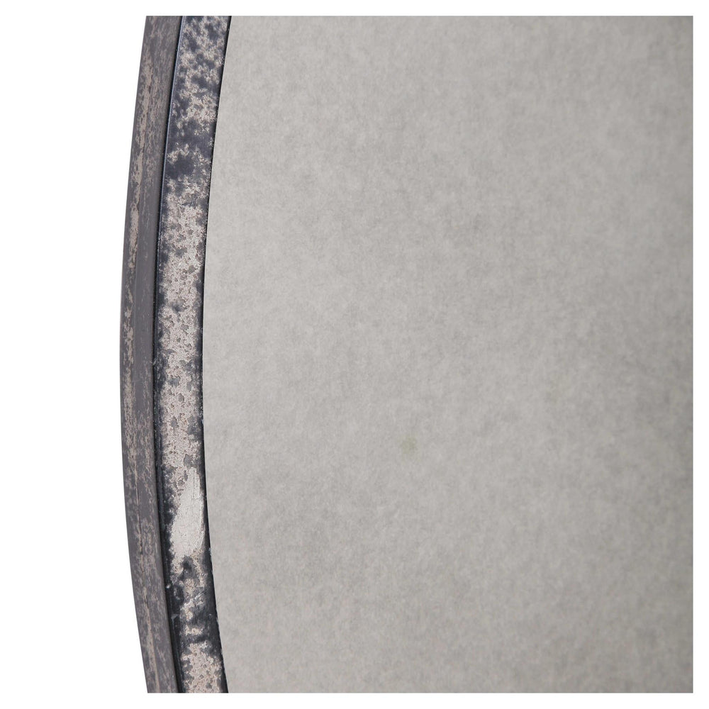 
                      
                        Junius Antique White Round Mirror - #shop_name Mirrors
                      
                    