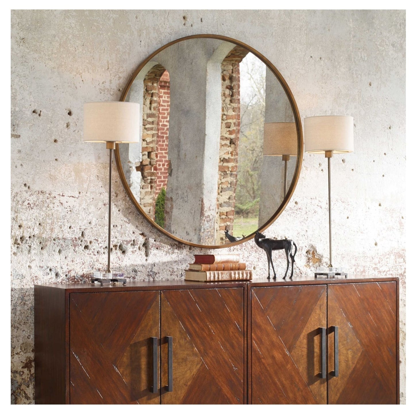 Junius Round Mirror - #shop_name mirror