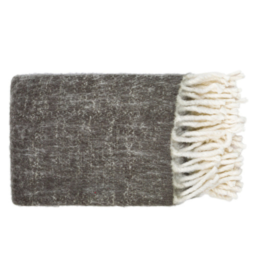 
                      
                        Kilkenny Charcoal and Cream Fringe Throw Blanket - #shop_name Throws
                      
                    