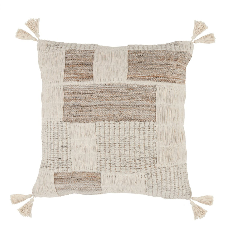 Lamar Gray/Ivory Pillows, Set of 2 - #shop_name Pillow