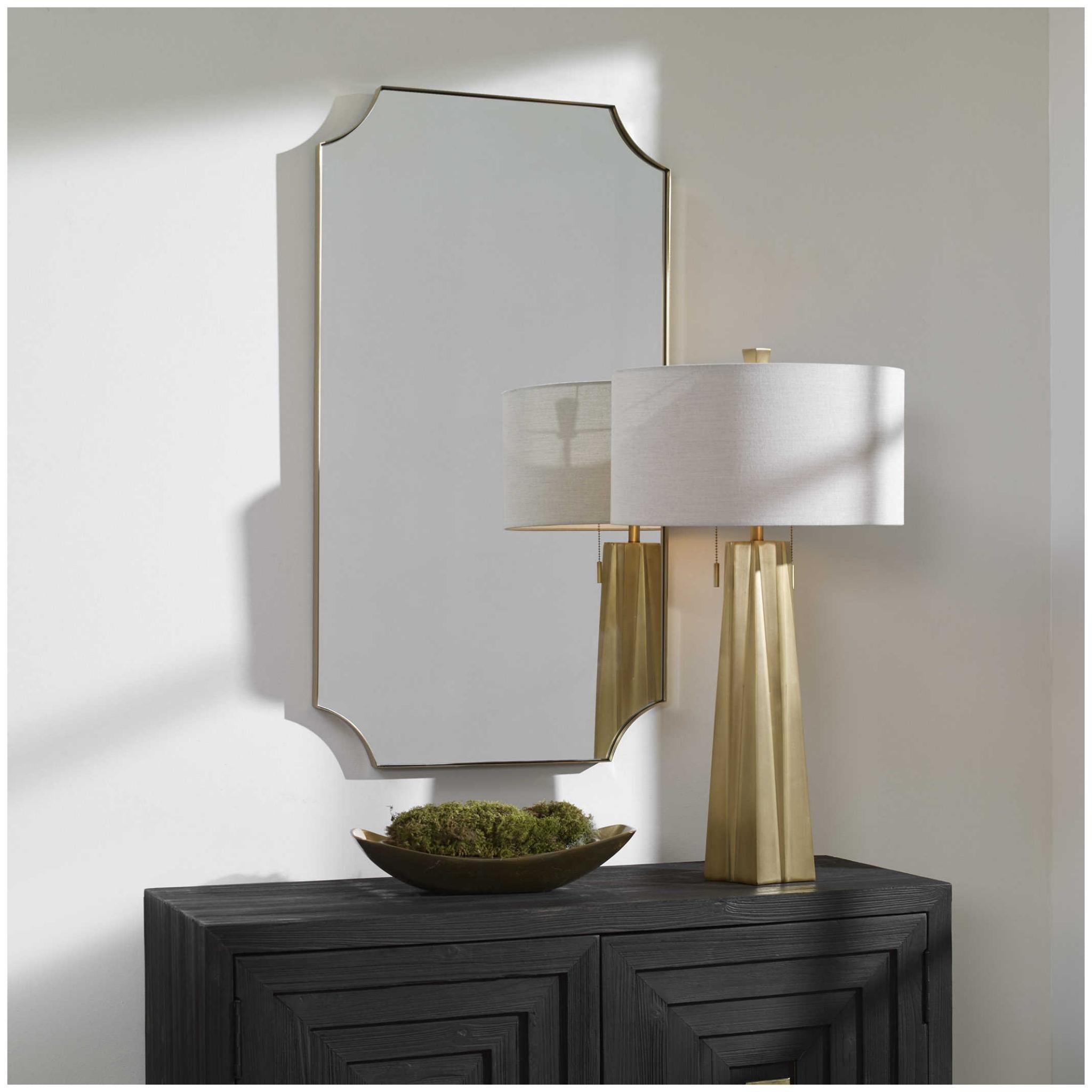 Lennox Brass Mirror - Thumbnail 3