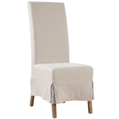 Linen Slipcovered Parsons Chair