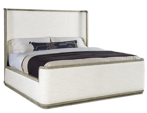 Linville Falls Boones King Upholstered Shelter Bed - #shop_name Bed