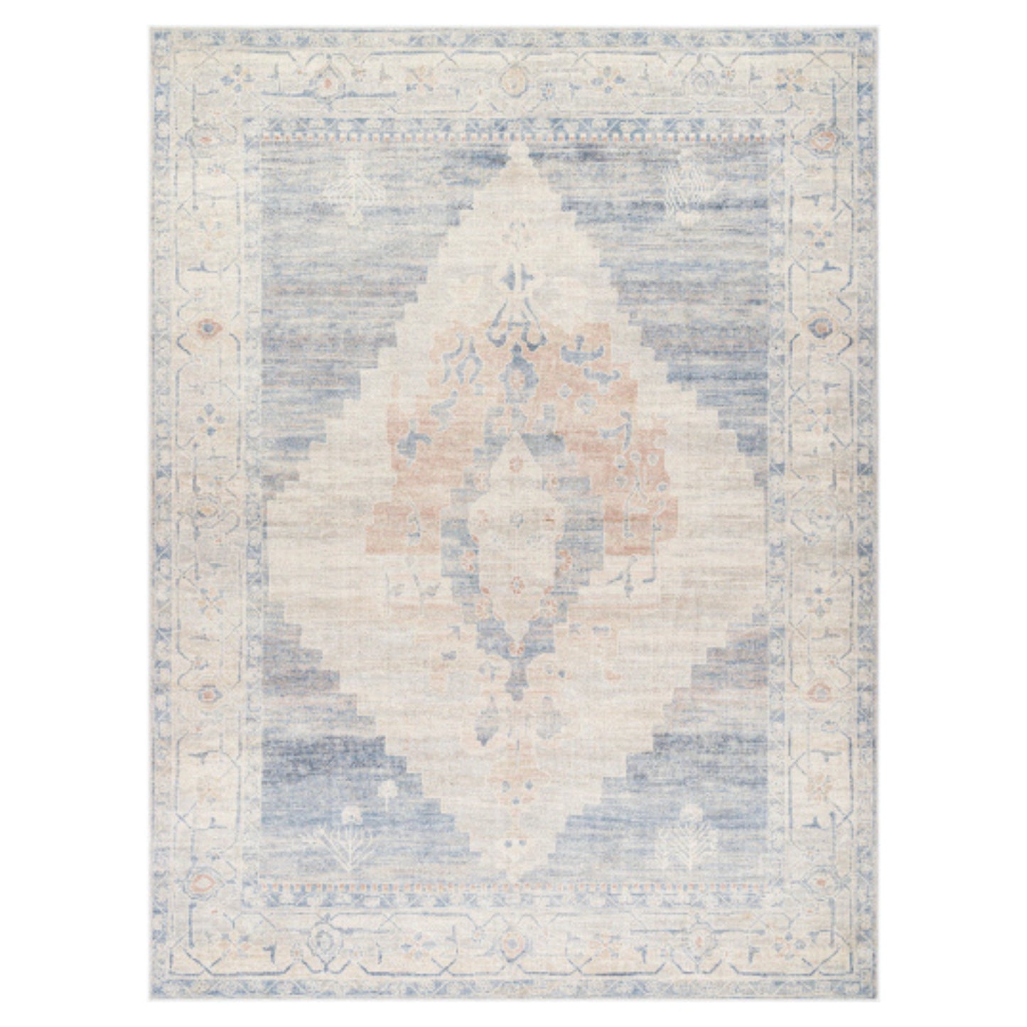 Luca Amber, Denim, and Ivory 8' x 10' Rug - Surya x Becki Owens - #shop_name Rug