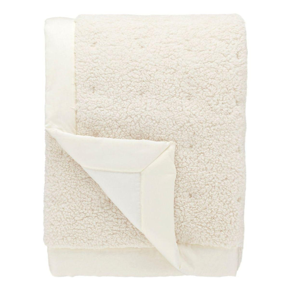 Marshmallow Fleece Ivory Puff Throw - #shop_name Throws