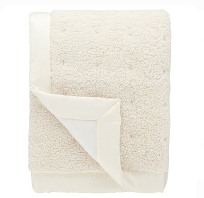 Marshmallow Fleece Ivory Puff Throw