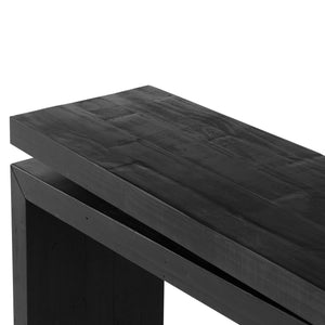 
                
                    Load image into Gallery viewer, Matthes Reclaimed Pine Console Table - Aged Black Pine - #shop_name Console Tables
                
            