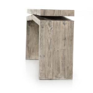 
                
                    Load image into Gallery viewer, Matthes Reclaimed Pine Console Table - Weathered Wheat - #shop_name Console Tables
                
            