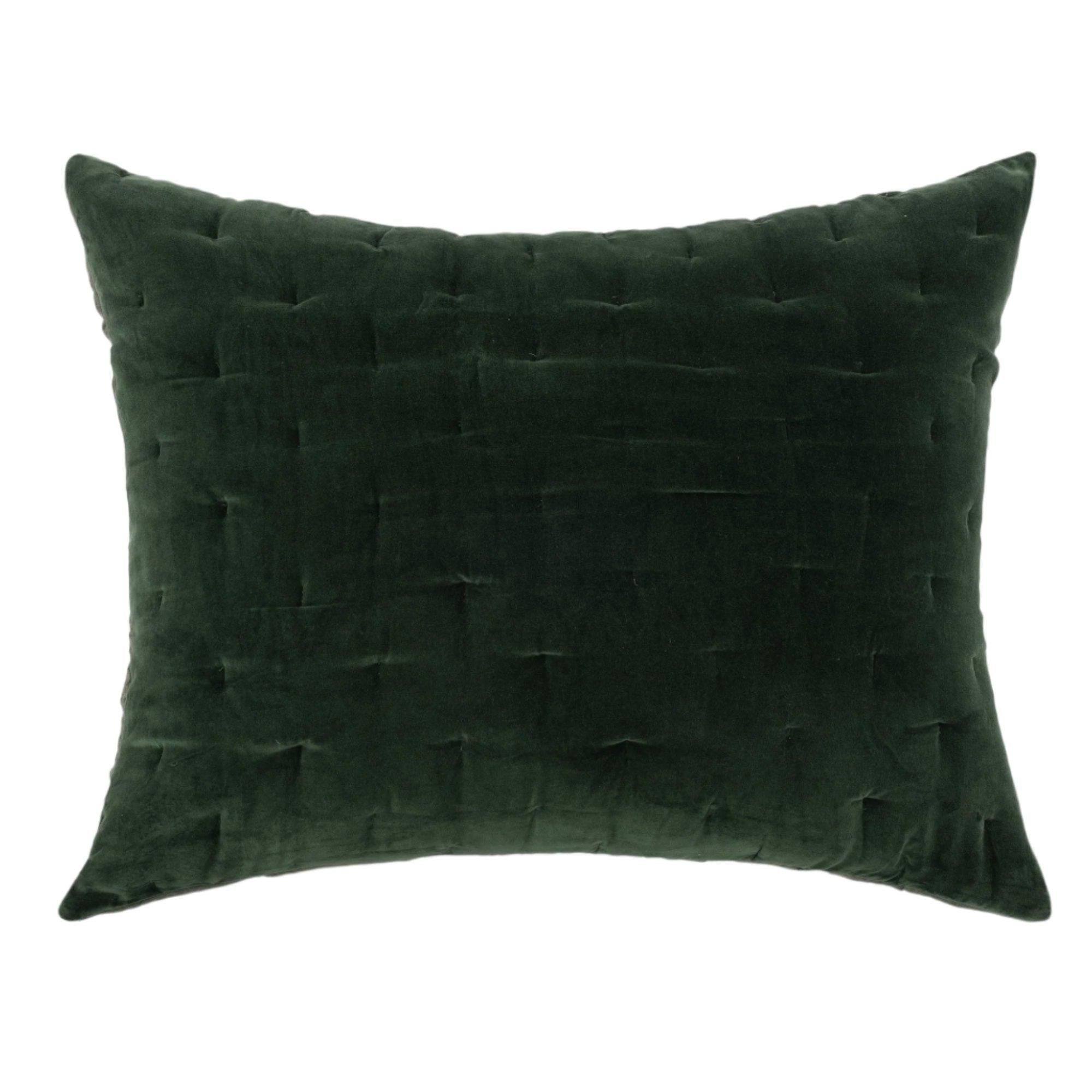 Mesa Linen & Velvet Kale Dutch Euro Sham - Thumbnail 2