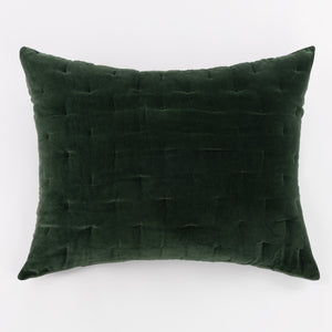 
                
                    Load image into Gallery viewer, Mesa Linen &amp;amp; Velvet Kale Dutch Euro Sham - #shop_name Pillow
                
            